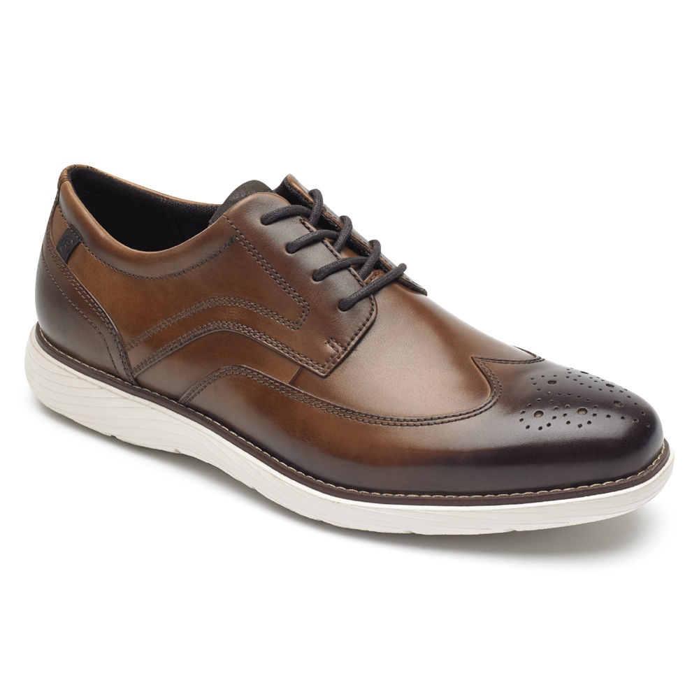 Oxfords Rockport Homem Marrom - Garett Wingtip - 59273PKLH